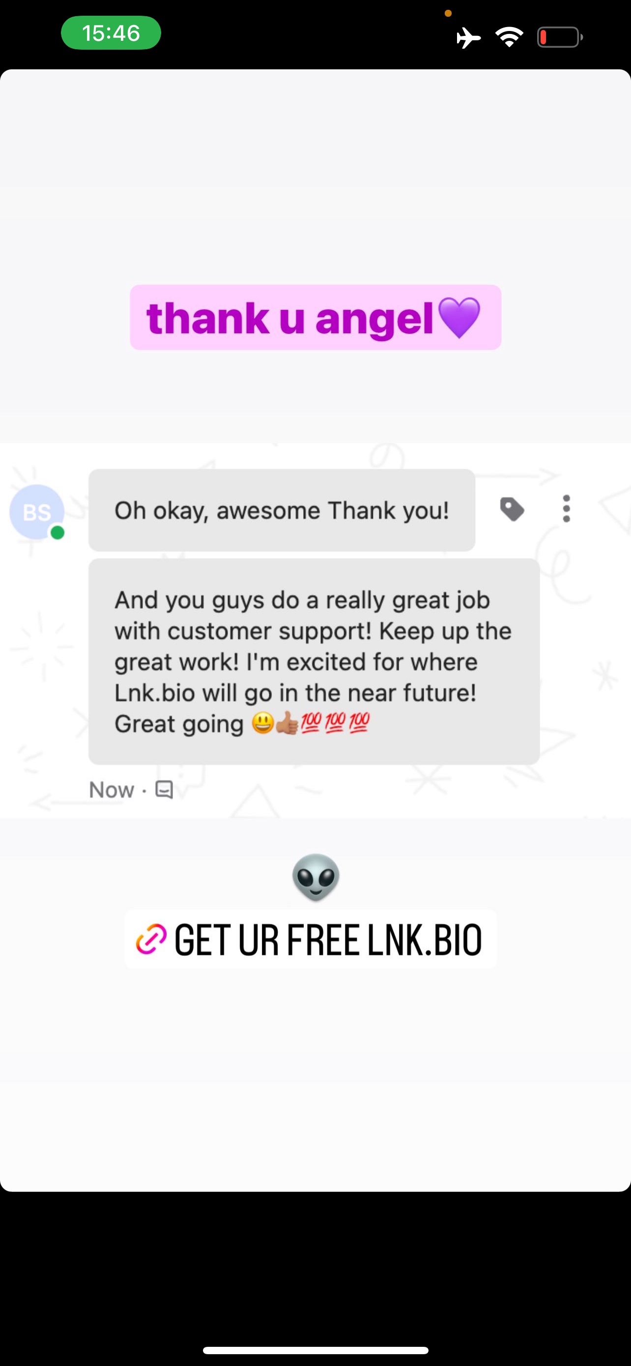 Lnk.Bio testimonials