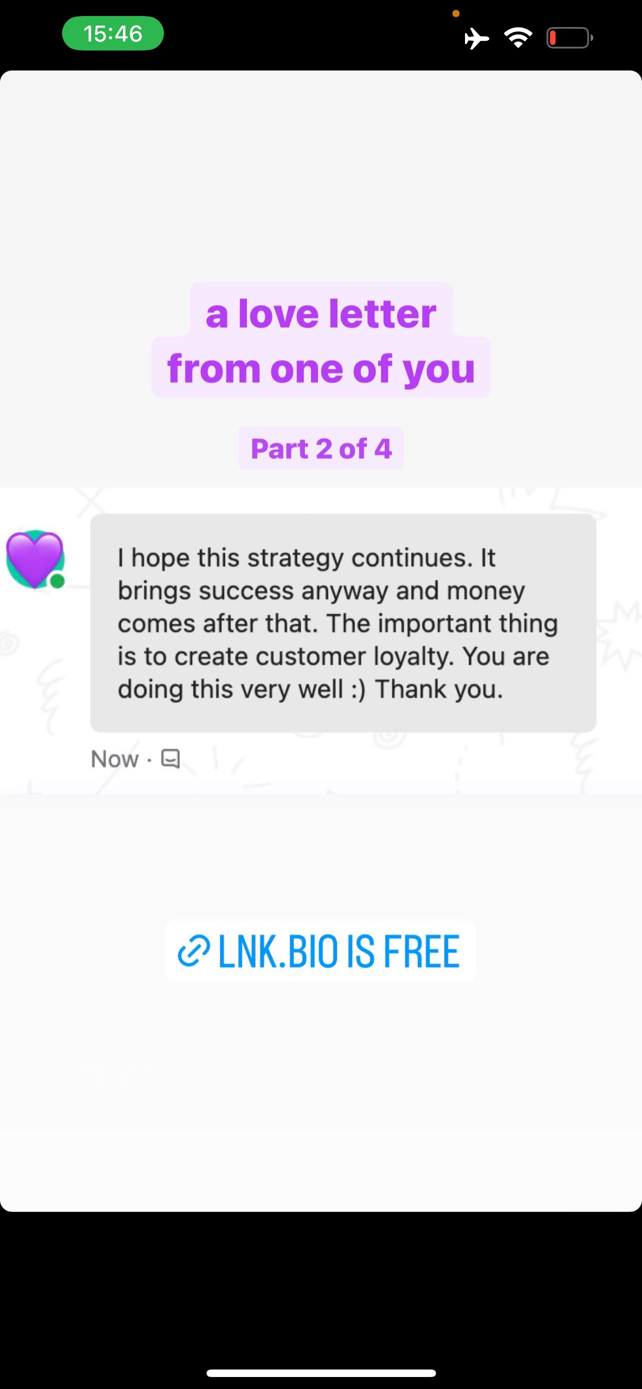 Lnk.Bio testimonials